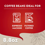 Lavazza_Qualita_Rossa_Ground_Coffee,_Medium_Roast,_Arabica_and_Robusta_Blend,_8.8_oz_Brick