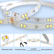 DAYBETTER_Under_Cabinet_Lights,_6_PCS_Under_Cabinet_Lighting_with_Remote,_Dimmable_LED_Strip_Lights_for_Bedroom,_LED_Lights_for_Kitchen_Cabinet,_Counter_Shelf_2700K-6500K_Warm_to_Daylight_White,_9.8ft