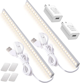 2Pack_LED_Under_Cabinet_Light_LED_Light_Bar_with_USB_Powered_Under_Cabinet_Lights_for_Closet_Light_Bar_Under_Counter_Lighting_Work_Tables_Student_Dormitory_(Include_AC_Plug)