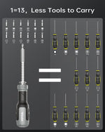 13-in-1_Multi-bit_Screwdriver_Set_Tool_All_in_One,_[Super_Durable]_Screw_Driver_Set_Kit,_Flat_Head,_Philips,_Torx,_Hex,_Square,_Repair_Kit,_Man_Gift_Nut_Driver