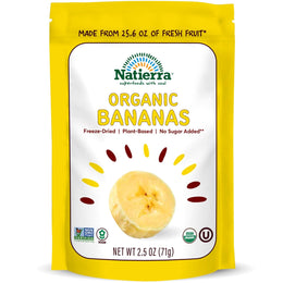 NATIERRA_Organic_Freeze-Dried_Bananas_USDA_Certified_Organic,_Vegan_&_Non-GMO_2.5_Ounce_(Pack_of_1)