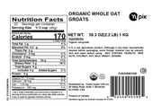 Yupik_Organic_Whole_Oat_Groats,2.2_lb_(35.2_oz),_Non-GMO,_Vegan,_Kosher,_Raw,_Whole_Grain_Oats,_Salt-Free,_Nutty_Flavor,_Good_Source_of_Fiber,_Ideal_for_Baking_&_Cooking