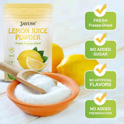 JAYUSS_Lemon_Juice_Powder_8.82_Ounce,_100%_Natural,_Freeze_Dried_Lemon_Juice,_No_Sugar_or_Additives,_Great_for_Drinks,_Smoothies,_and_Beverages_250g