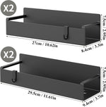 4_Pack_Magnetic_Spice_Rack_Organizer_for_Refrigerator_and_Oven,_Black_Fridge_Organizers_and_Storage_for_Kitchen