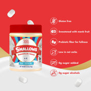 ChocZero_Marshmallow_Spread,_Gluten_Free,_Sugar_Free_Dessert_Creme_Dip,_Fat_Free,_High_in_Fiber,_7.5_oz_Jar