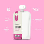 Serenity_Kids_6+_Months_USDA_Organic_Veggie_Puree_Baby_Food_Pouches_|_No_Sugary_Fruits_or_Added_Sugar_|_Allergen_Free_|_3.5_Ounce_BPA-Free_Pouch_|_Roots_|_1_Count