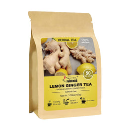 FullChea_-_Lemon_Ginger_Tea_Bags,_50_Teabags_-_Pleasantly_Spicy_&_Warming_-_Non-GMO_-_Caffeine-free_-_Support_Healthy_Digestion_&_Boost_Immunity