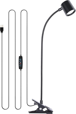 Dott_Arts_Desk_Lamp,USB_Clip_On_Light,Book_Lights_for_Reading_at_Night,3_Color_Modes,10_Brightness_Clamp_Lights,360°_Gooseneck_LED_Reading_Light_for_Books_in_Bed,Eye-Care_for_Home_Office,Headboards