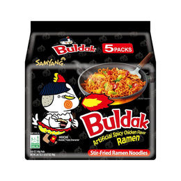 Samyangg_Buldak_Spicy_Chicken_Ramen_Noodle_Korean_Stir-Fried_Ramen,_Original_Flavor,_Pack_of_5