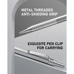 Nicpro_2_PCS_Mechanical_Pencil_0.5mm_&_0.7_mm_with_Case,_MP1000_Metal_Artist_Pencil_Set_with_4_Tubes_HB_Lead_Refills,_2_Erasers,_9_Eraser_Refills_For_Art_Writing_Drafting,_Drawing,_Sketch