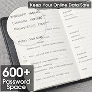 WEMATE_Password_Book_with_Lock,_Password_Book_with_Alphabetical_Tabs_600+_Password_Spaces,_Password_Logbook_with_Lock,_Password_Keeper_for_Computer_4.33_X_6.18_Inch
