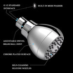 Aisoso_High_Pressure_Shower_Head_3_Inches_Anti-clog_Anti-leak_Fixed_Showerhead_Chrome_with_Adjustable_Swivel_Brass_Ball_Joint_for_Relaxing_and_Comfortable_Shower_Experience