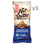 CLIF_Nut_Butter_Bar_-_Chocolate_Chip_&_Peanut_Butter_-_Filled_Energy_Bars_-_Non-GMO_-_USDA_Organic_-_Plant-Based_-_Low_Glycemic_-_1.76_oz._(5_Pack)