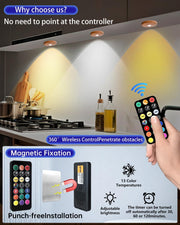 Puck_lights_with_remote,_2000mAh_rechargeable_cabinet_light,_Under_Cabinet_Lighting_Wireless,_Display_Cabinet,_Dimmable_Magnetic_Stick-On_Shelf_,_push_lights_battery_operated，(Wood_Color/Black,_3_Pcs)