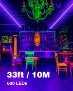 Onforu_32.8ft/65.6ft_LED_Black_Light_Strip_Kit,_600/1200__Units_Lamp_Beads,_12V_Flexible_Blacklight_Fixtures,_10m/20m_Ribbon,_Non-Waterproof_for_Glow_Party,_Indoor_Birthday,_Body_Paint,Halloween