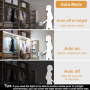 WOBANE_Motion_Sensor_Stair_Strip_Lights,Rechargeable_Motion_Activated_Closet_Light,Battery_Powered_LED_Strip,60_LEDs_Homelife_Bar_for_Bed,Pantry,Counter,Night_Light,Cabinet,6.56ft/16.4ft