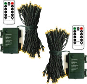 echosari_2_Pack_Battery_Operated_Christmas_Lights_Green_Wire_50_LED_Fairy_String_Light_with_Remote,_Timer,_Dimmable_for_Xmas_Tree_Wedding_Party_Decor