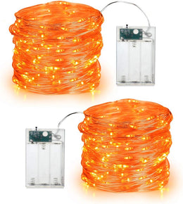 BrizLabs_Orange/Purple_Halloween_Lights,_19.47ft_60_LED_Orange_Fairy_Lights_String,_2_Modes_Battery_Halloween_String_Light,_Indoor_Silver_Wire_Twinkle_Light_for_Christmas_Thanksgiving_Party_Carnival_Decor