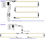 Litever_Under_Cabinet_Light,_6_PCS_20_Inches_Flexible_LED_Strips_with_Power_Adapter,_24W,1800_Lumen,_Daylight/Warm_White._Suitable_for_Kitchen_Cabinets,_Counters,_Under_Shelf,_Closets_(6-Strip)