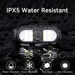 2_Pack_Clip_on_Flashlights,_Running_Light_for_Runners_Rechargeable_Safety_Lights_for_Walking_at_Night_Hands_Free_Flashlight_Portable_LED_Work_Light_Warning_Flashing_Camping_Hiking_Walking_Dog_Black