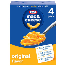 Kraft_Original_Mac_&_Cheese_Macaroni_and_Cheese_Dinner,_4_ct_Pack,_7.25_oz_Boxes