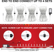 33_FT_100LEDs_Christmas_Lights_Plug_in,Outdoor_Indoor_Connectable_Fairy_Lights_with_Timer_and_8_Modes,Christmas_Tree_Lights_for_Garden_Party_Wedding_Christmas_Decoration(Warm_White)