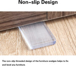 8_Pcs_Plastic_Clear_Table_Shims,_Level_Wedge_for_Home_Furniture,_Have_Extreme_Weight_Capacity,_Weather_Resistant,_Levelers_for_Wobbly_Uneven_Floors_Fixing_Toilet_Leveling_(Transparent)