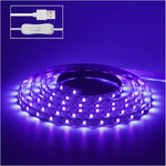 6.6FT/2M_LED_Black_Light_Strip_-_120_Units_LED_UV_Wick_395-400nm,_USB_DC_5V_Flexible_Blacklight_Fixtures,_10W_Blacklight_Strip_for_Indoor_Decor,_Glow_Poster,_Bedroom,_Playroom,_Halloween,_Dark_Party