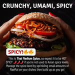 MaeMai_Medium_Spice_(SPICY)_-_Crispy_Onions_&_Garlic_Flakes_-_Crunchy_All-Purpose_Seasoning,_Keto,_Salad_Toppings,_Fried_Onions_-_Ramen,_Rice_Seasoning,_Vegan,_Gluten-free_|_3.17oz_(90g)
