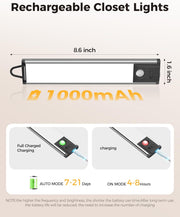 Under_Cabinet_Lighting_8inch/12.6_inch_Motion_Sensor_Light_Indoor_1000mah_Battery_Operated_Lights_Closet_Light_Wireless_Magnetic_LED_Lights_Under_Counter_Lights_for_Kitchen_Stair_Bedroom_woadrobe_White_