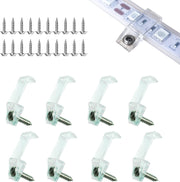 ATB-_100PACK_Outdoor_LED_Strip_Light_Mounting_Bracket_Fixing_Clips,One_Side_Clips_with_102_Pieces_Screws,Ideal_for_10_mm_and_12mm_Width_Silicone_Tube_IP67_Waterproof_Strip,_Clear