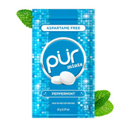 PUR_Mints_|_Aspartame_Free_Breath_Mints_|_Made_with_Xylitol_|_Sugar_Free,_Vegan,_Gluten_Free_|_Natural_Peppermint_Flavor_|_65_Pieces_in_Re-Sealable_pouch_(Pack_of_1)