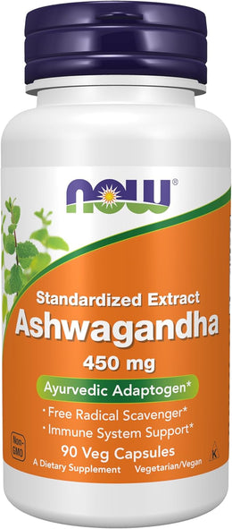 NOW_Supplements,_Ashwagandha_(Withania_somnifera)_450_mg_(Standardized_Extract),_90_Veg_Capsules