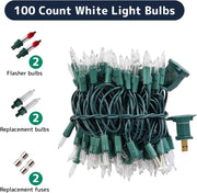 PREXTEX_100_Count_Clear_Christmas_Lights_-_Ultra_Bright_String_Lights_with_Green_Wire_for_Indoor_and_Outdoor_Use,_Christmas_Trees,_Holidays,_Patios_and_Garden