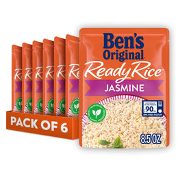 BEN'S_ORIGINAL_Ready_Rice_Jasmine_Rice,_Easy_Dinner_Side,_8.5_OZ_Pouch_(Pack_of_6)