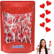 Fruidles_Lollipops_Mini_Red_Heart_Shaped_Strawberry_Flavored_Individually_Wrapped,_5g_30_Lollipops_Half-Pound