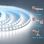 12V_LED_Strip_Light_Cool_White/Natural_White/Warm_White/Red/Blue_16.4ft_600LEDs_Flexible_SMD2835_High_Brightness_No-Waterproof_IP20_LED_Tape_Lights_for_Bedroom_Kitchen_Party_etc_Decorate(No_Power_Supply)