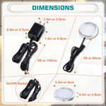 Single_LED_Puck_Light_for_Under_Obove_Cabinet_Counter_Bar_Shelf_Back_Lighting,_120V_Electric_Direct_Wall_Plug_in,_Handy_On_Off_Switch,_Black_Cables,_2_Packs,_Warm_White/Daylight