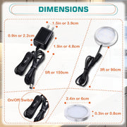 Single_LED_Puck_Light_for_Under_Obove_Cabinet_Counter_Bar_Shelf_Back_Lighting,_120V_Electric_Direct_Wall_Plug_in,_Handy_On_Off_Switch,_Black_Cables,_2_Packs,_Warm_White/Daylight