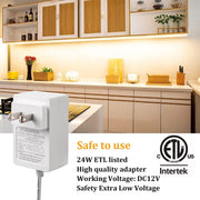 WOBANE_Under_Cabinet_Lighting,_8PCS_LED_Strip_Lights_with_Remote_and_24W_Adapter,_Ultra_Bright_240-LED_Tape_Light_for_Kitchen,Counter,Shelf,TV_Back_Warm_White/Natural_White/White,Dimmable,Timing,Memory_Function