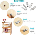 144_Pcs_Shelf_Pins_Pegs_Kit,5_Styles_Metal_Shelf_Support_Pegs,Cabinet_Pegs_for_Shelves,Dual_Diameter_Shelf_Pins_with_Silicone_Covers,Shelf_Bracket_Holders_for_Furniture_Glass_Corner_&_Wood_Shelves