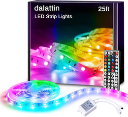dalattin_Led_Lights_for_Bedroom_25ft/50FT/100FT/130FT/16.4FT(IC+RGB)/32.8FT(Waterproof)_RGB_5050_Led_Strip_Lights_Color_Changing_Kit_with_44_Keys_Remote_Controller_and_12V_Power_Supply_Led_Light_Strips_Indoor_Decoration,Easter_Decor