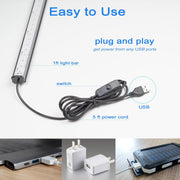 GREENIC_USB_Black_Light_Bar,_10W_1ft_Upgraded_UV_LED_Blacklight_Strip_Lights,_Small_Black_Lights_for_Glow_Party,_Posters,_Tapestry,_Room,_Bedroom_Decor,_Body_Paint,_Halloween_Decorations,_2_Pack