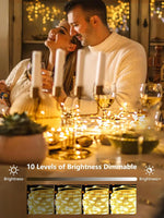 4_Pack_100_LED_Fairy_Lights_Battery_Operated_with_Remote,_33FT_Waterproof_Twinkle_Lights_with_Timer_&_8_Modes,_Fairy_String_Light_Outdoor_Indoor_for_Bedroom_Classroom_DIY_Christmas_Decor_(Warm_White)