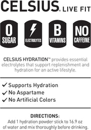 CELSIUS_Hydration™_Lemon_Lime,_Sugar_Free_Electrolyte_Hydration_Drink_Mix_(Pack_of_14)