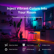 50FT/100FT/130FT/200_FT_Led_Lights_for_Bedroom,_Music_Synchronized_Smart_Led_Strip_Lights,_Ultra_Long_with_Remote_Application_Control_Bluetooth_LED_Lights,_Color_Change_RGB_Light