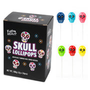 Fusion Select Candy Lollipops - Halloween Suckers - Trick or Treat Candies for Kids - Frankenstein's Monster, Jack o Lantern, Ghost & Witch Hat Sweets - Individually Wrapped - 30 Per Box