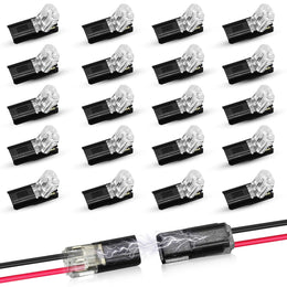 20Pcs/30Pcs/40Pcs/50Pcs_Double-Wire_Plug-in_Connector_Led_Light_Strip_Connectors_2_Pin,_Led_Strip_Lights_Connectors_Low_Voltage_Wire_Connector_with_Locking_Buckle,_Fast_Connect_Plugs_Led_Connectors_for_Strip_Lights
