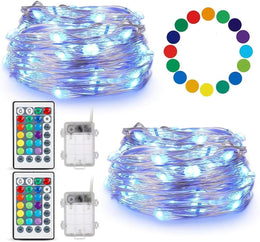 TenSteed_Fairy_Lights_Battery_Operated_Twinkle_Lights_with_Multicolor_Changing,_50_LED,_16.4Ft_Silvery_Copper_Wire,_Remote_Included._Perfect_for_Party,_Wedding,_Christmas_Decor_-_2_Pack