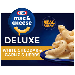 Kraft_Deluxe_White_Cheddar_&_Garlic_&_Herbs_Mac_&_Cheese_Macaroni_and_Cheese_Dinner,_11.9_oz_Box